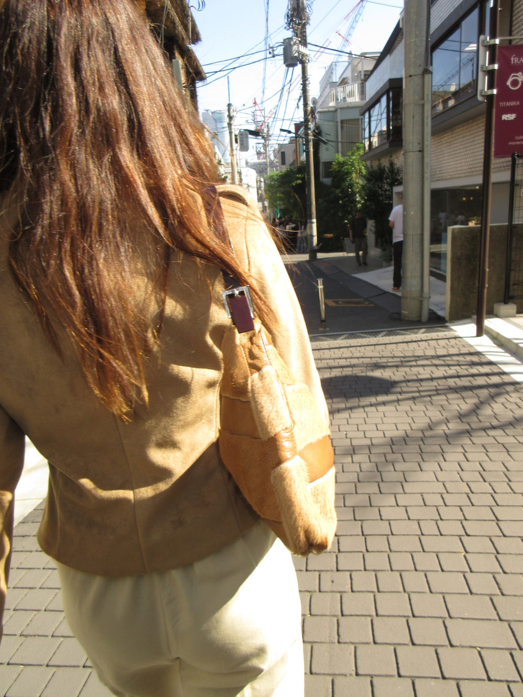 Vintage Fendi Pony Hair & Leather Shoulder Bag