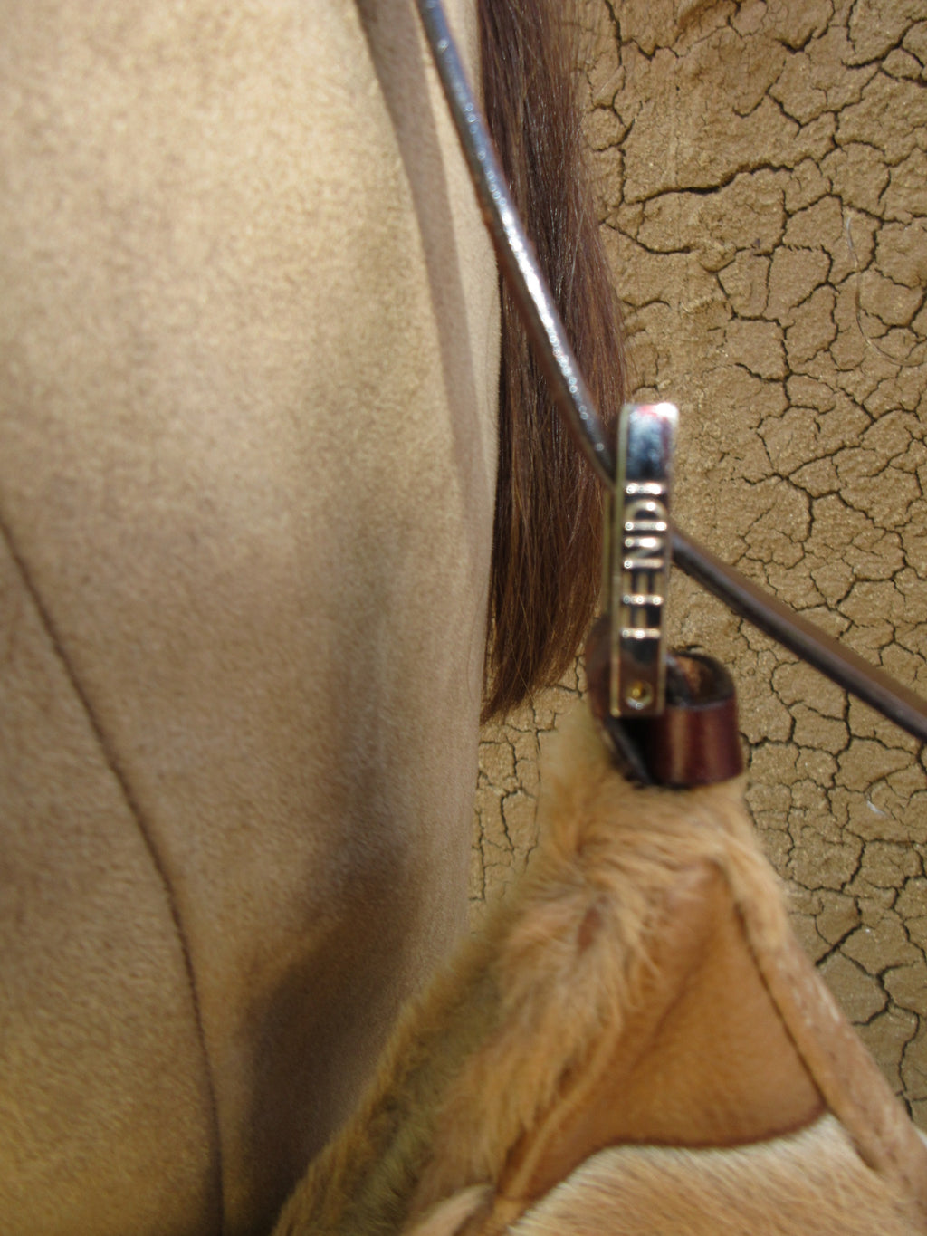 Vintage Fendi Pony Hair & Leather Shoulder Bag