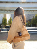 Vintage Fendi Pony Hair & Leather Shoulder Bag