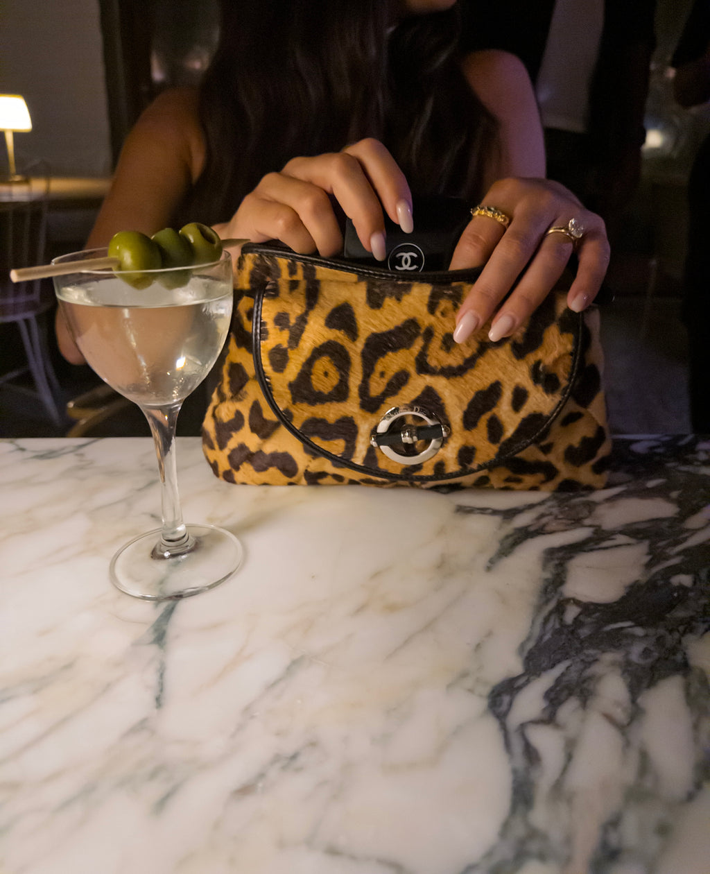 Vintage Dior Pony Hair Leopard Clutch