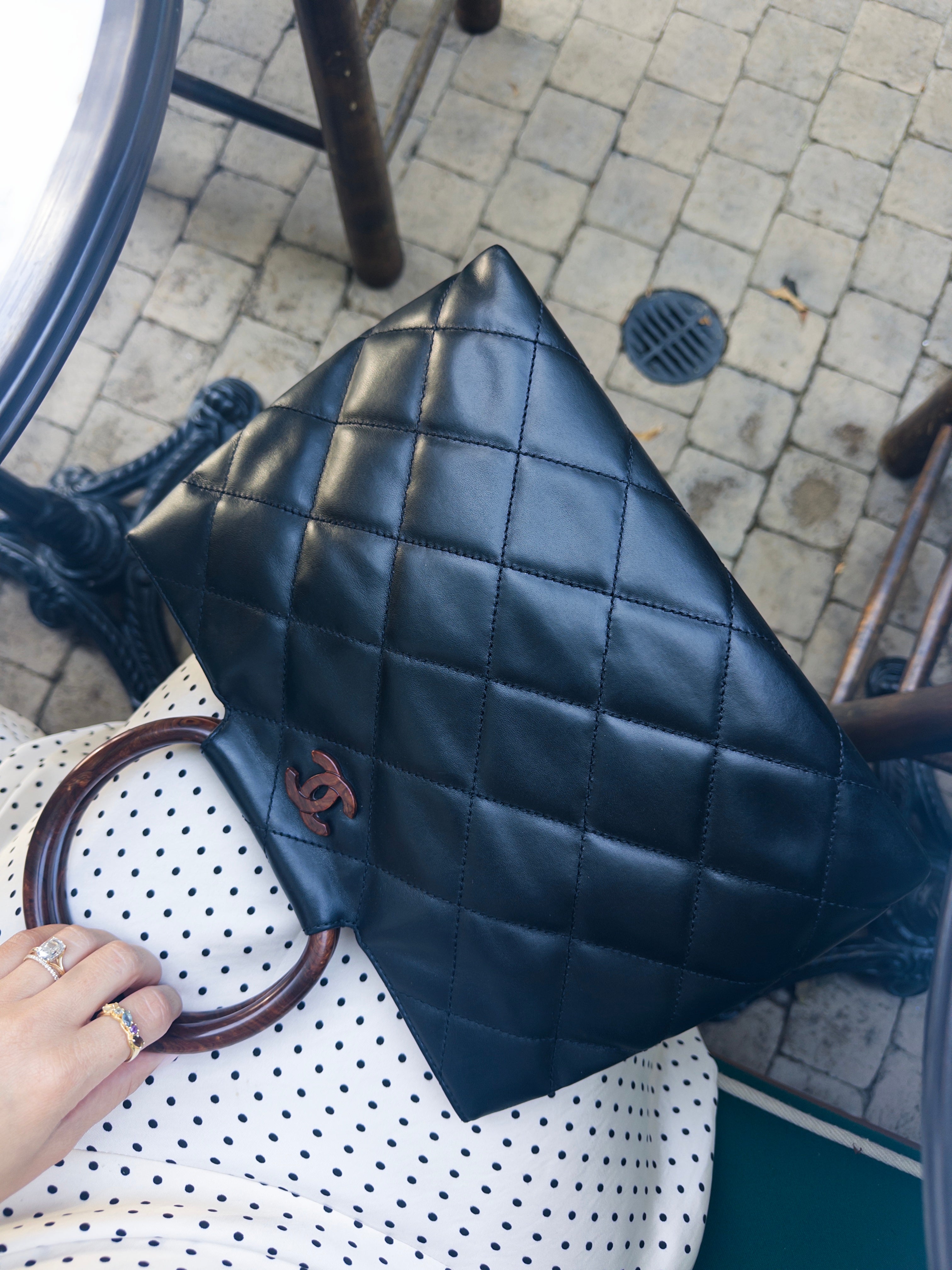 Vintage Chanel Matelassé Tote Bag