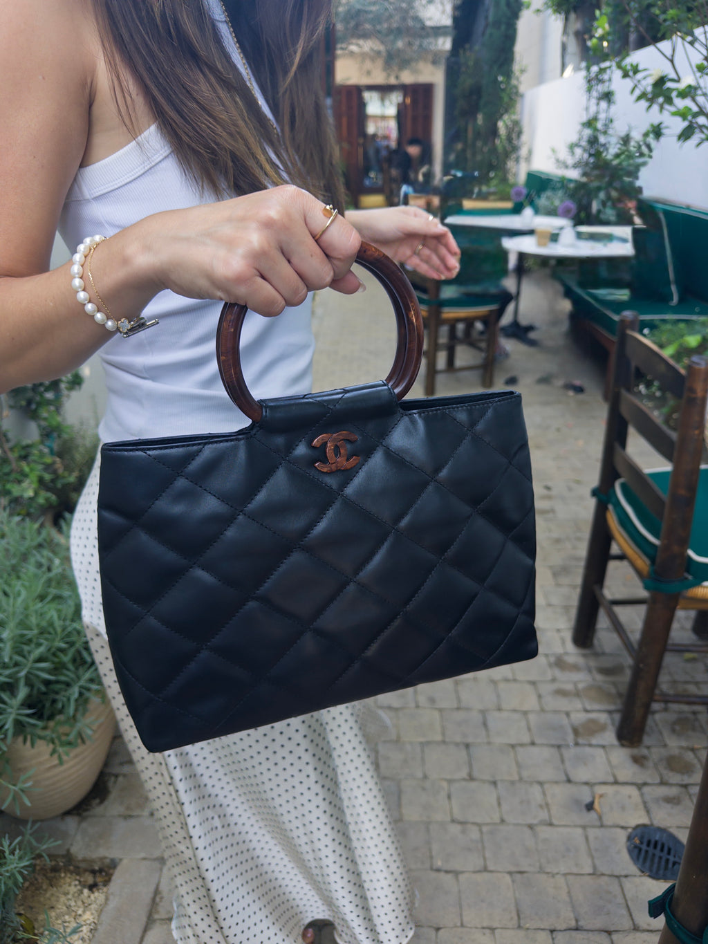 Vintage Chanel Matelassé Tote Bag