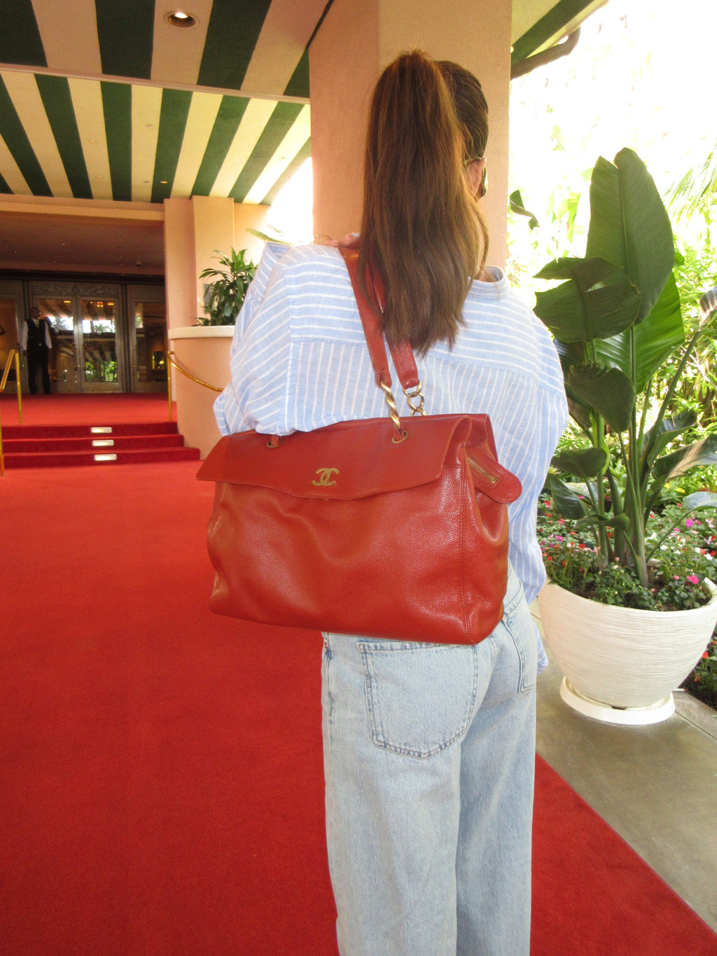 Vintage Chanel Caviar Leather Tote