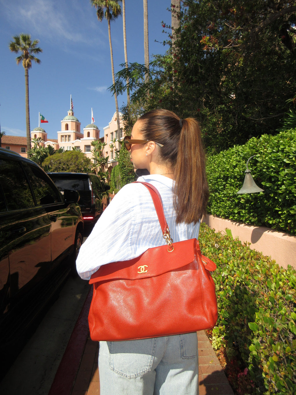 Vintage Chanel Caviar Leather Tote