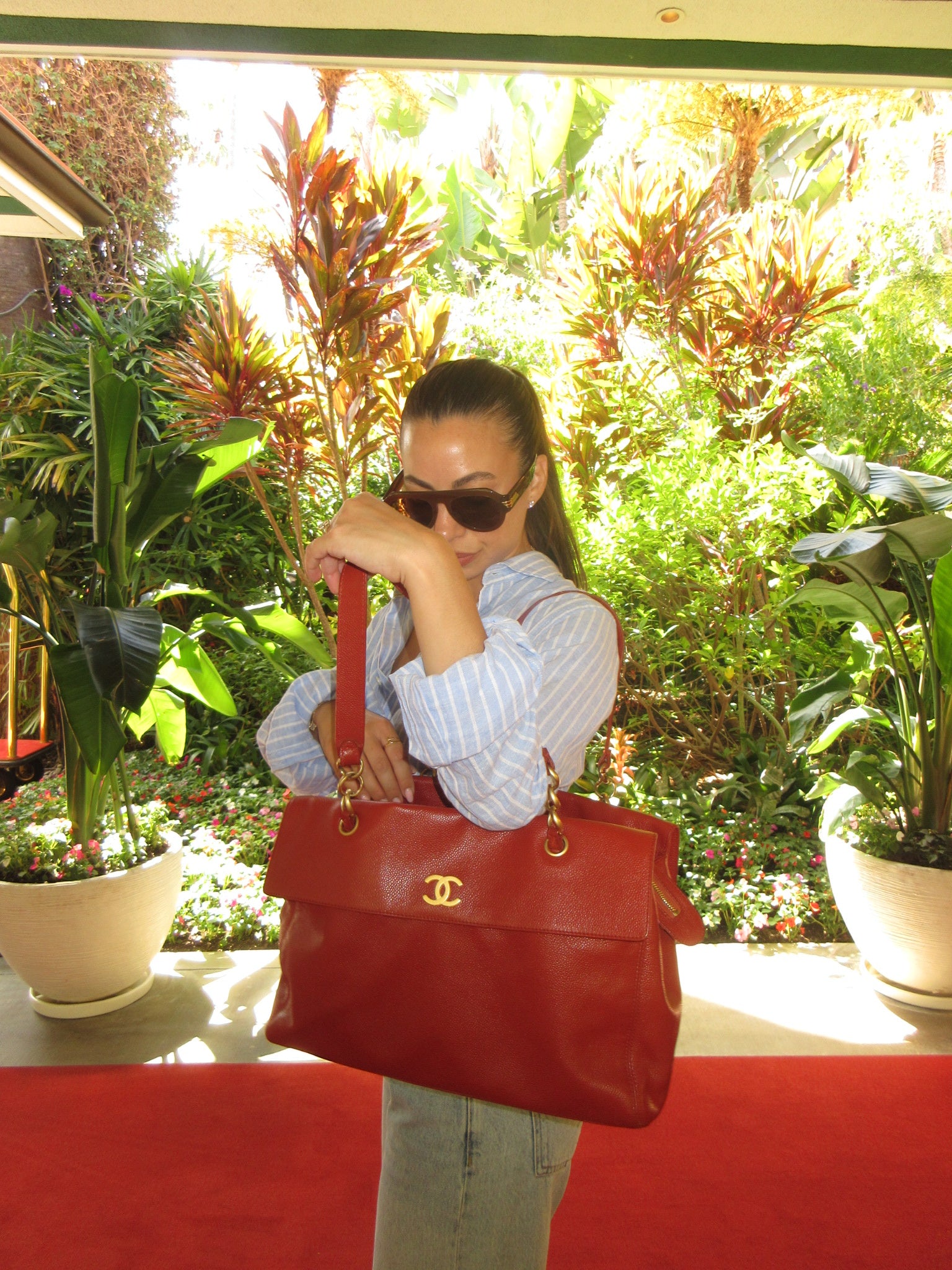 Vintage Chanel Caviar Leather Tote