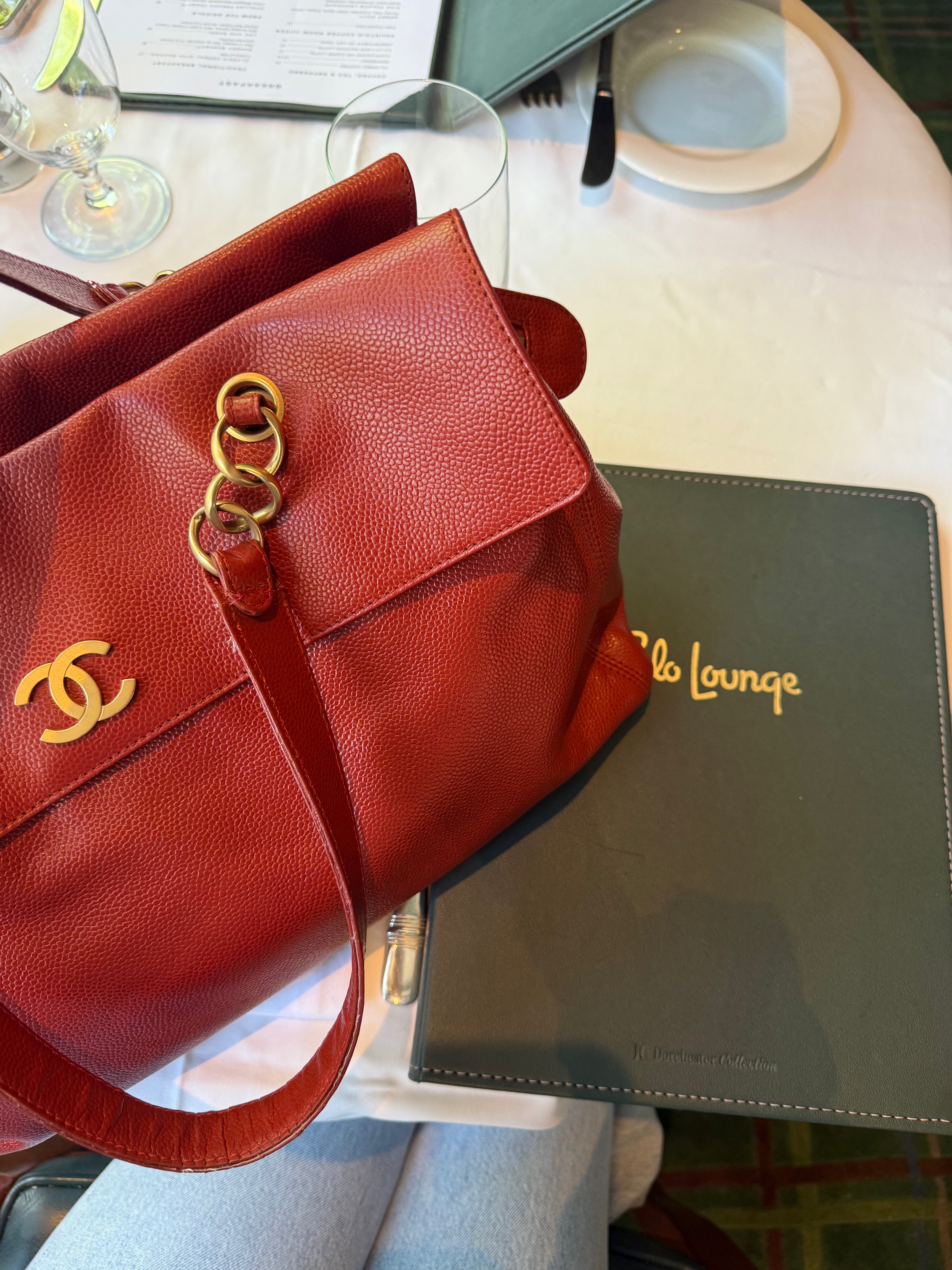 Vintage Chanel Caviar Leather Tote