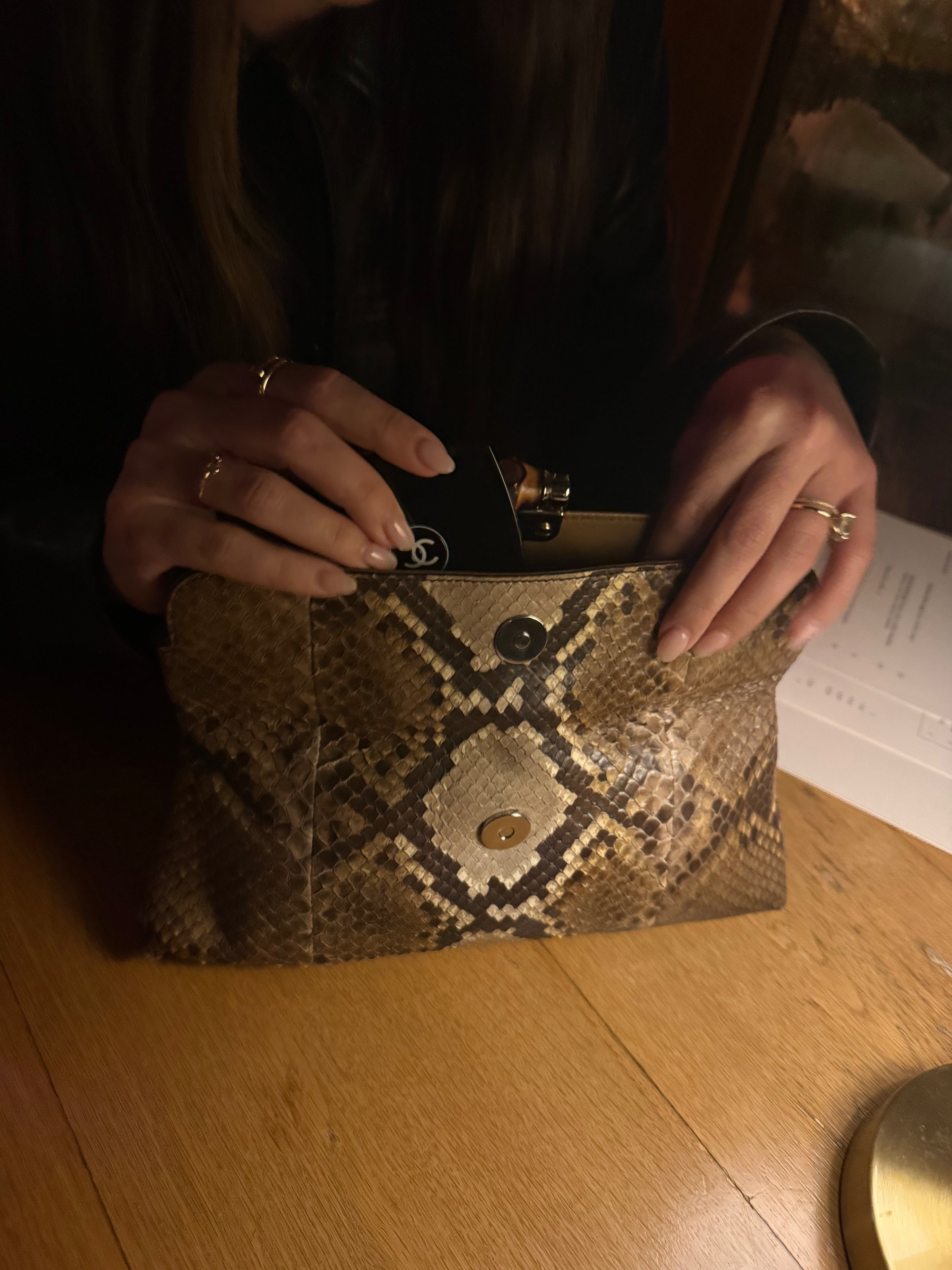 Tom Ford Gucci Python Clutch