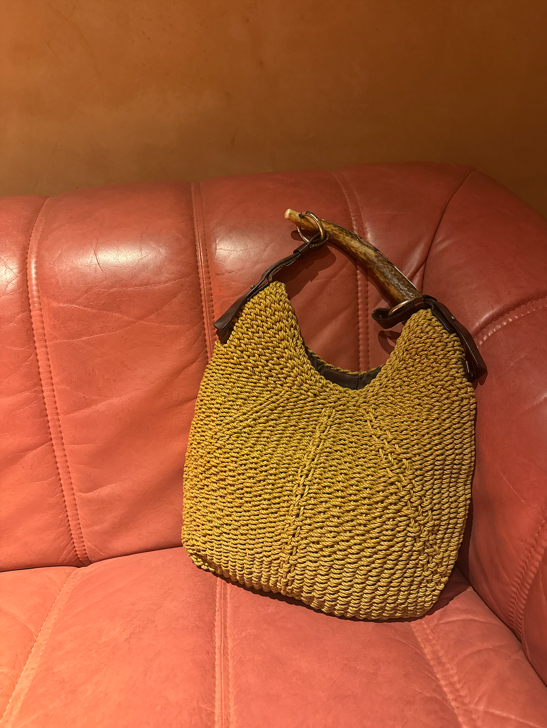 Vintage YSL Mombasa Raffia Hobo Bag