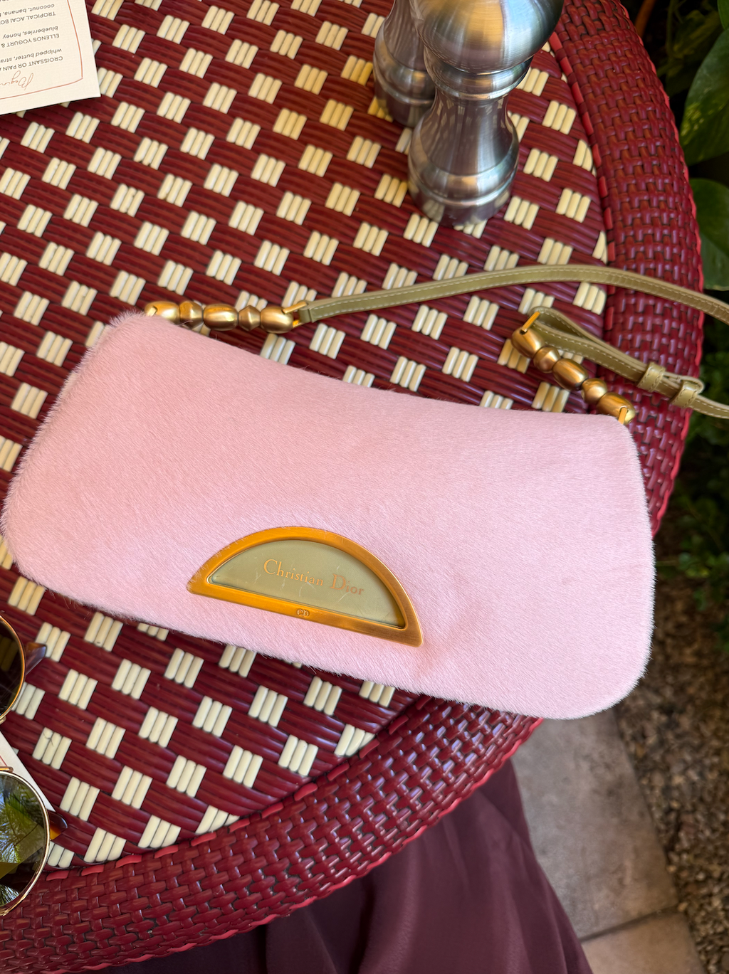 Vintage Dior Malice Bag in Pearl Pink