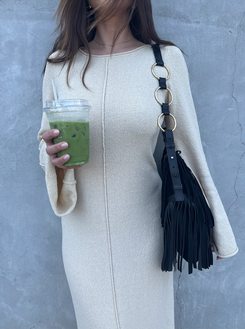 Vintage YSL Suede Fringe Hobo Bag