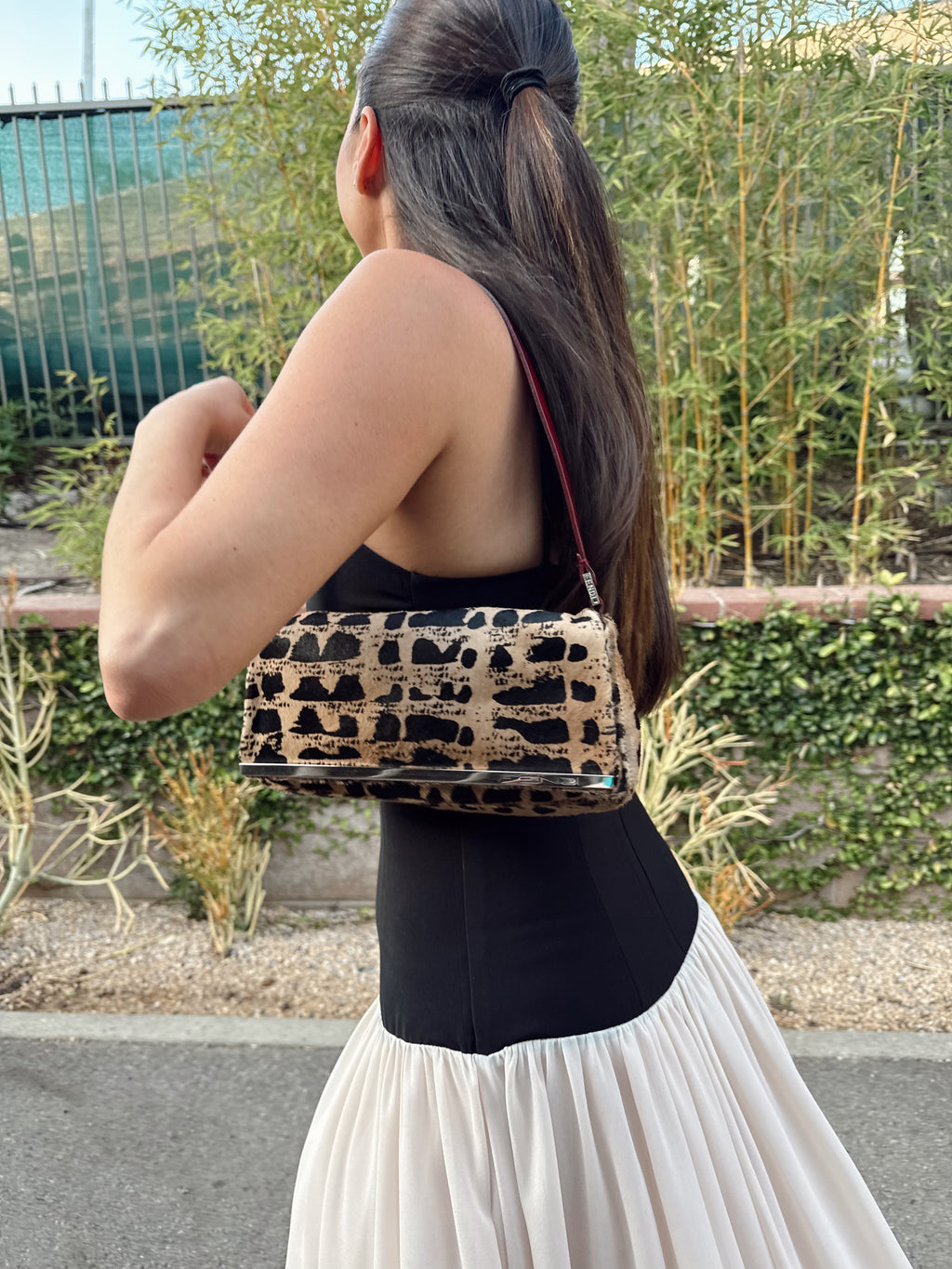 Vintage Fendi Baguette in Pony Hair