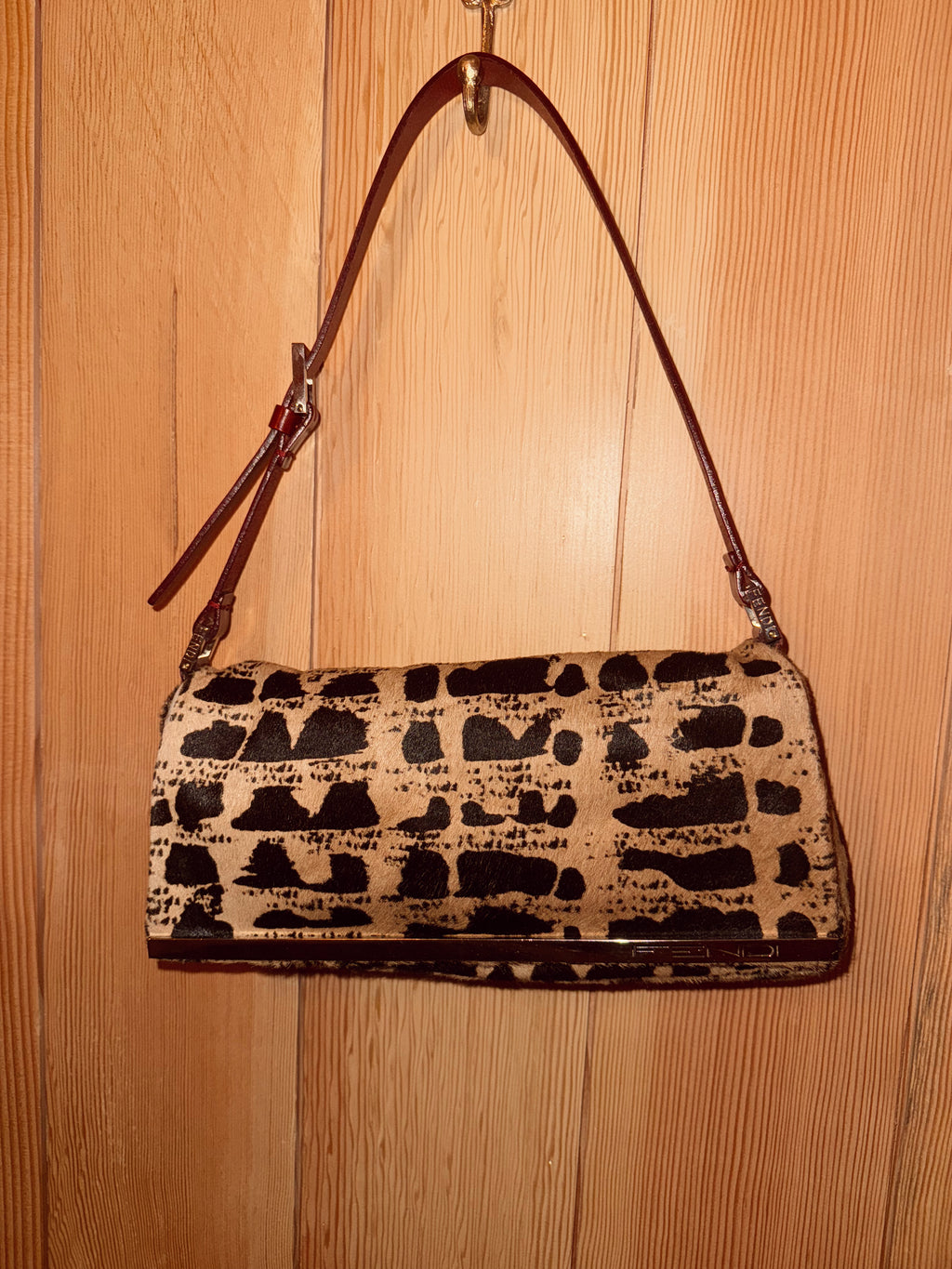 Vintage Fendi Baguette in Pony Hair