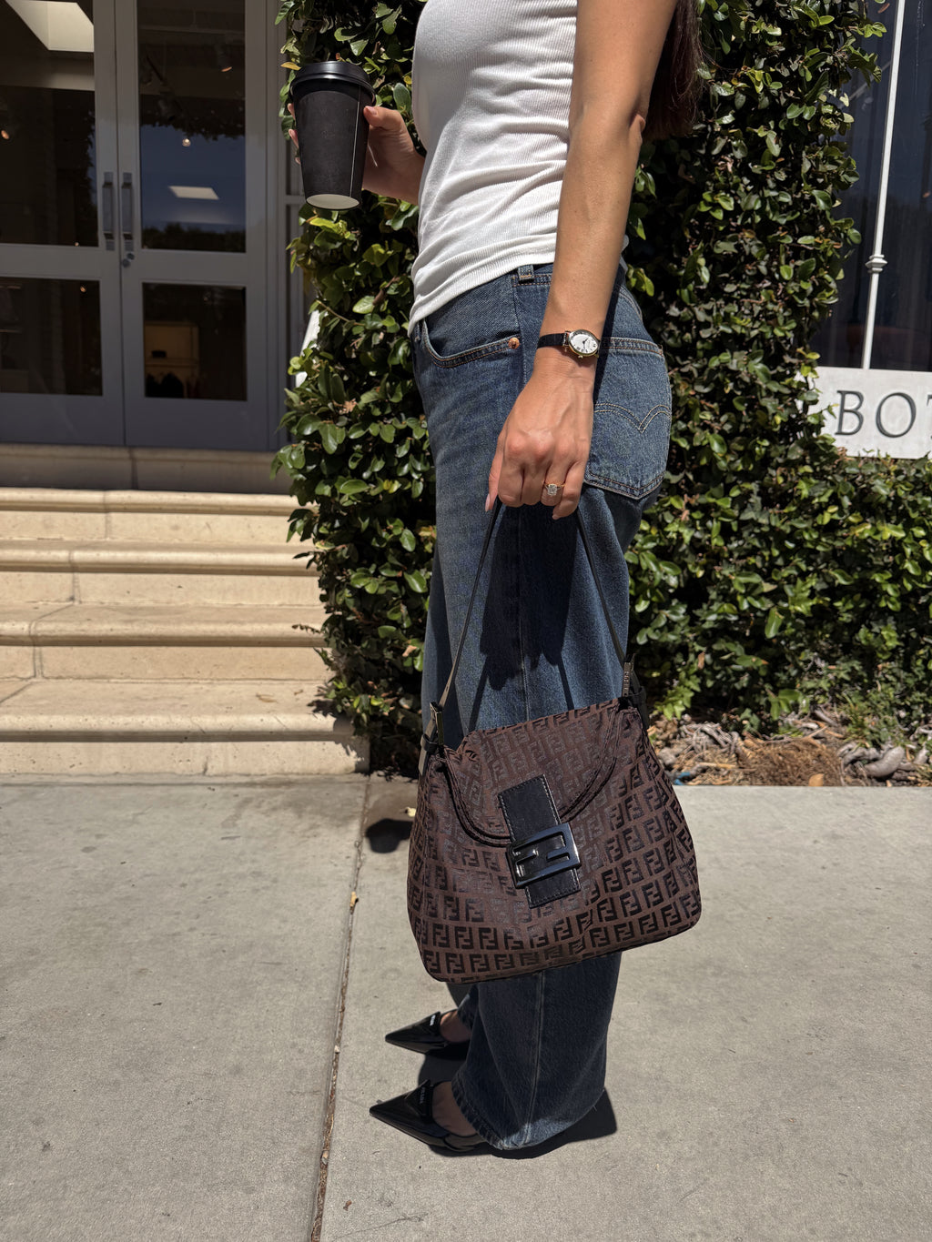 Vintage Fendi Zucca Baguette