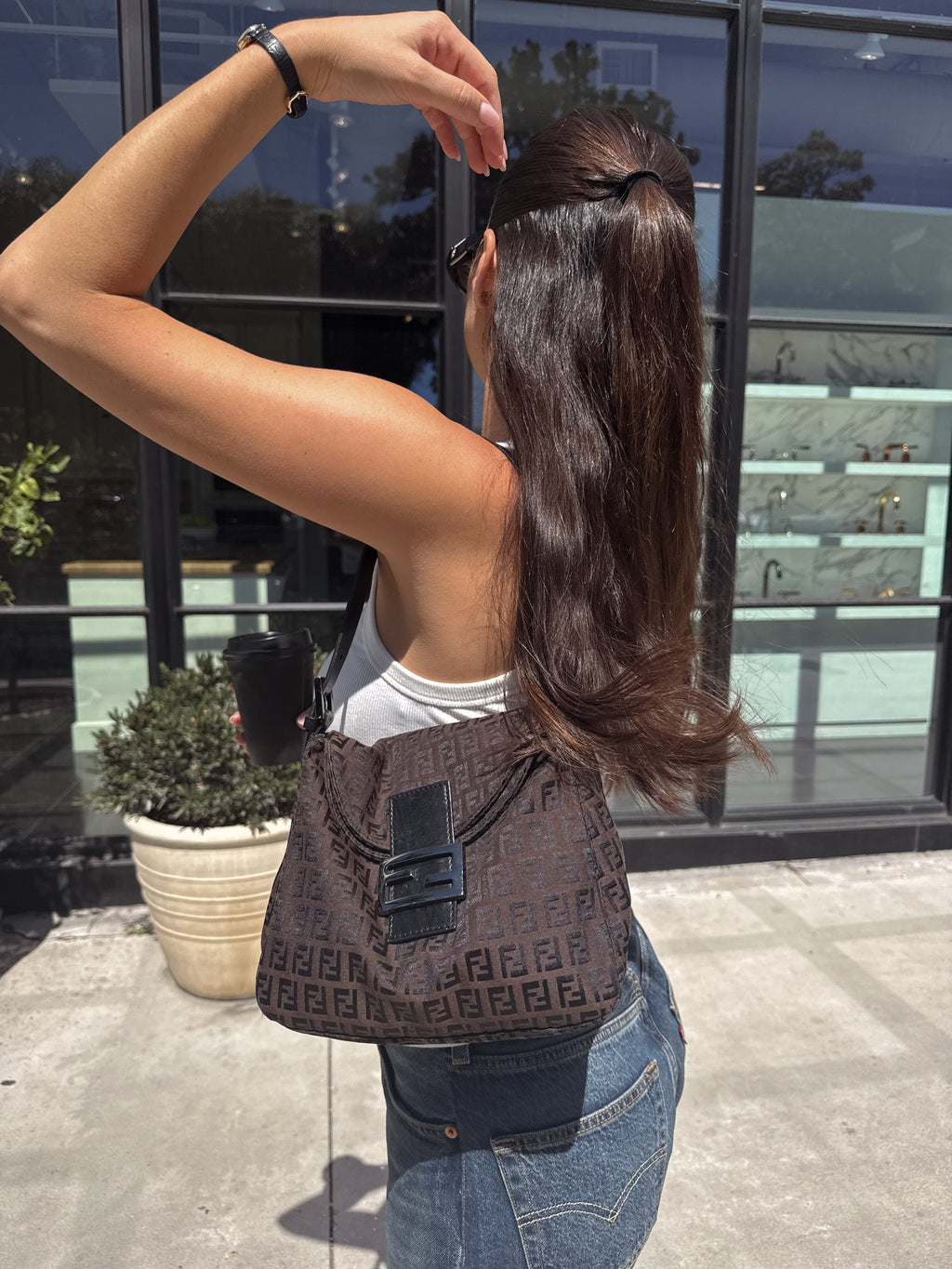 Vintage Fendi Zucca Baguette