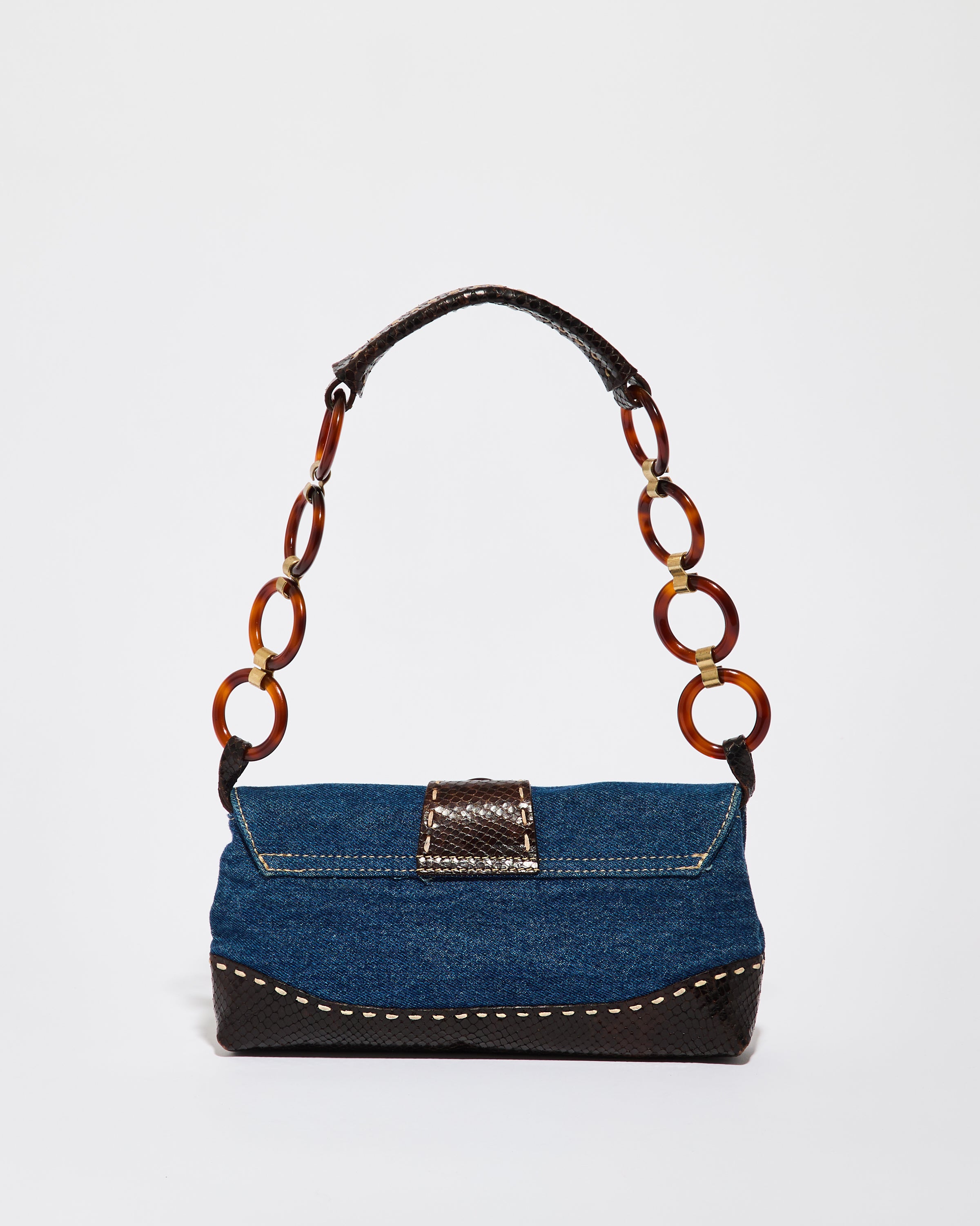 Rare Early 2000's Dolce & Gabbana Patchwork Denim Bag