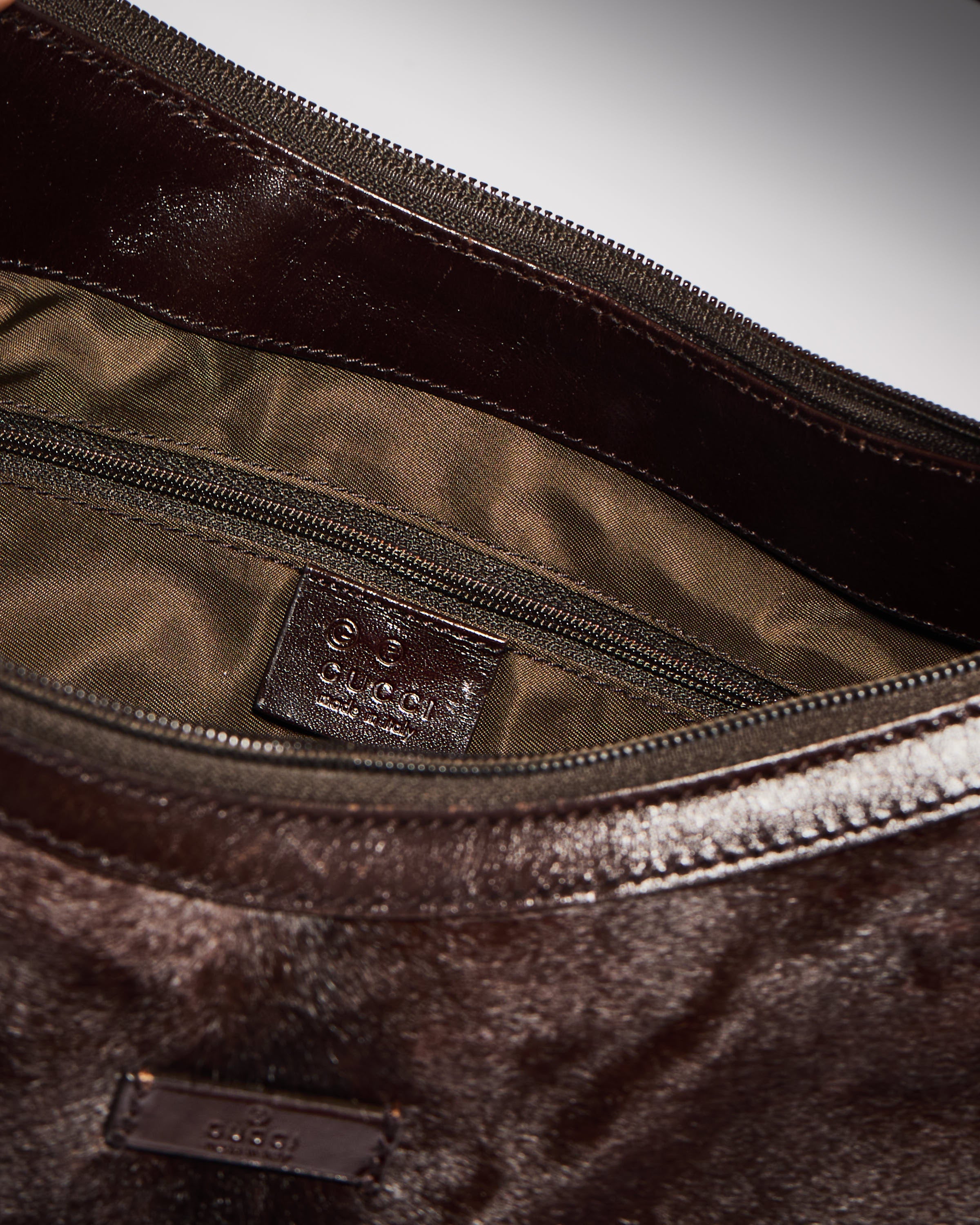 Rare Vintage Gucci Pony Hair Hobo Bag